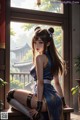 Hentai - Graceful Power in Indigo Attire Set.1 20250216 Part 3