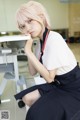 Nashiko Momotsuki 桃月なしこ, ヤングガンガンデジタル限定写真集 「不器用な先輩。」 コラボコスプレグラビア Set.01